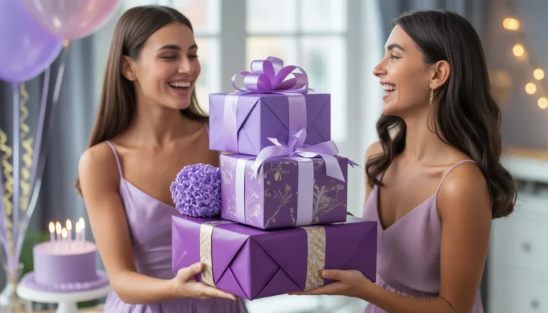 purple gift for birthday