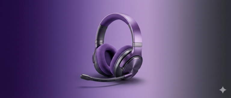 Best purple gaming headset wireless with microphone