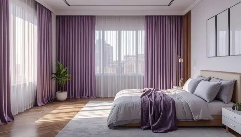 Purple Bedroom Curtain Ideas
