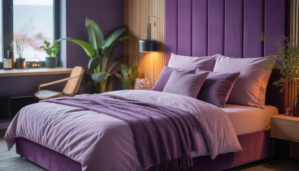 purple bedroom decor ideas