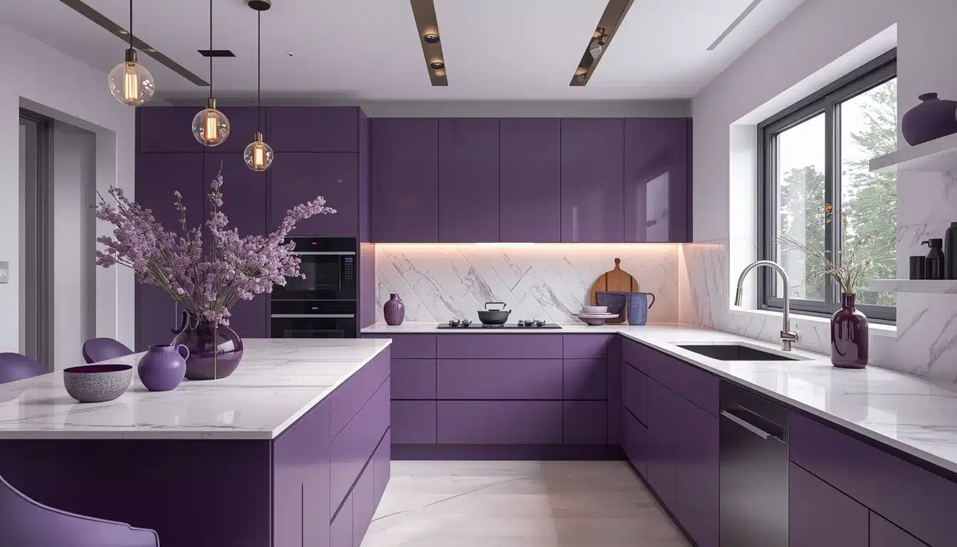 purple kitchen decor ideas
