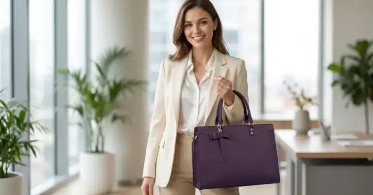 Purple Tote Bags for Work
