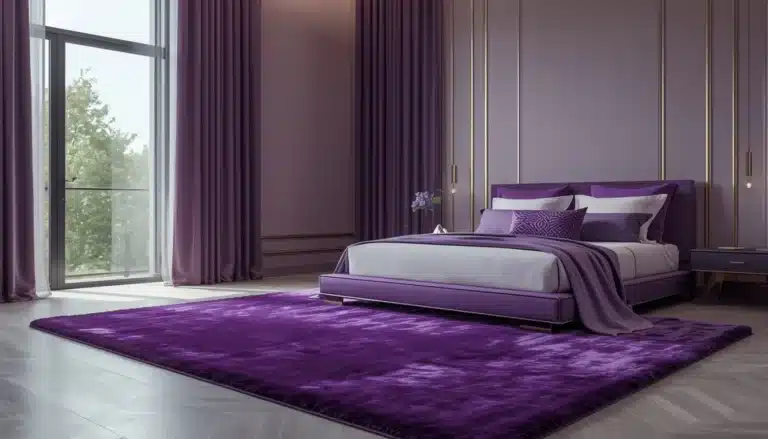 purple bedroom rug
