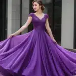 how to style a purple dress