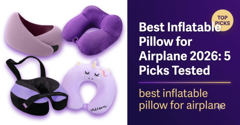 best inflatable pillow for airplane