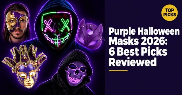Purple Halloween Masks